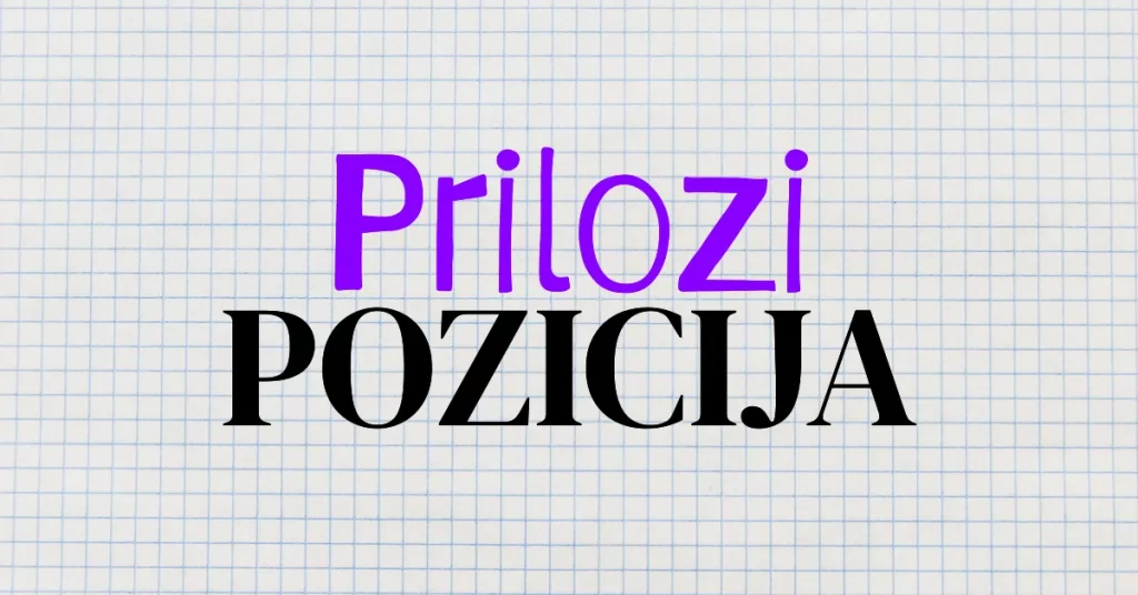 Više priloga u rečenici: MPT