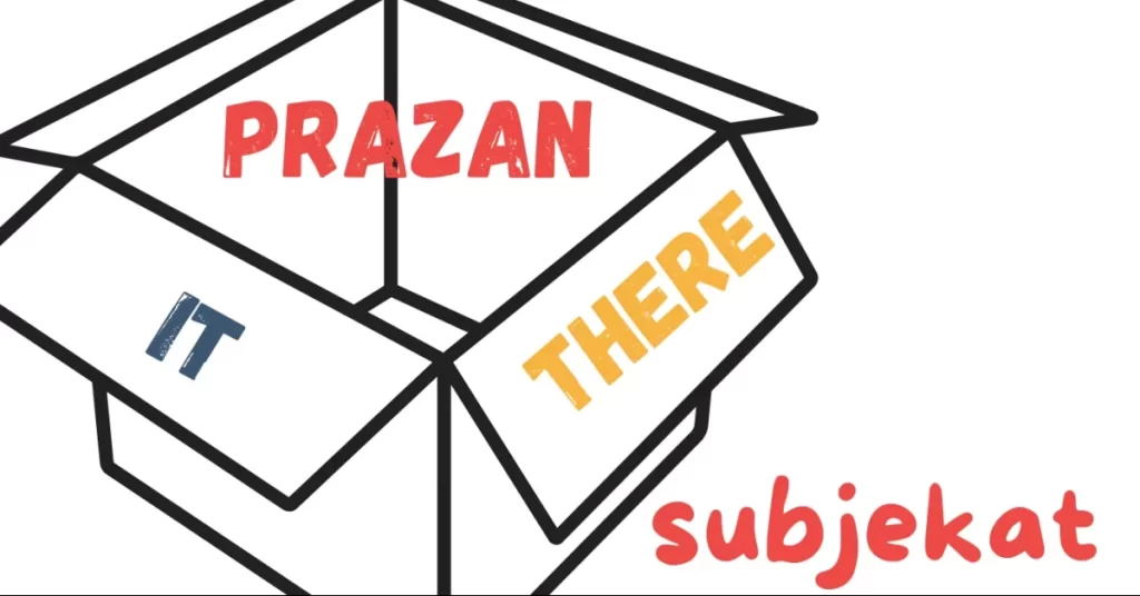 Prazan Subjekat: It & There